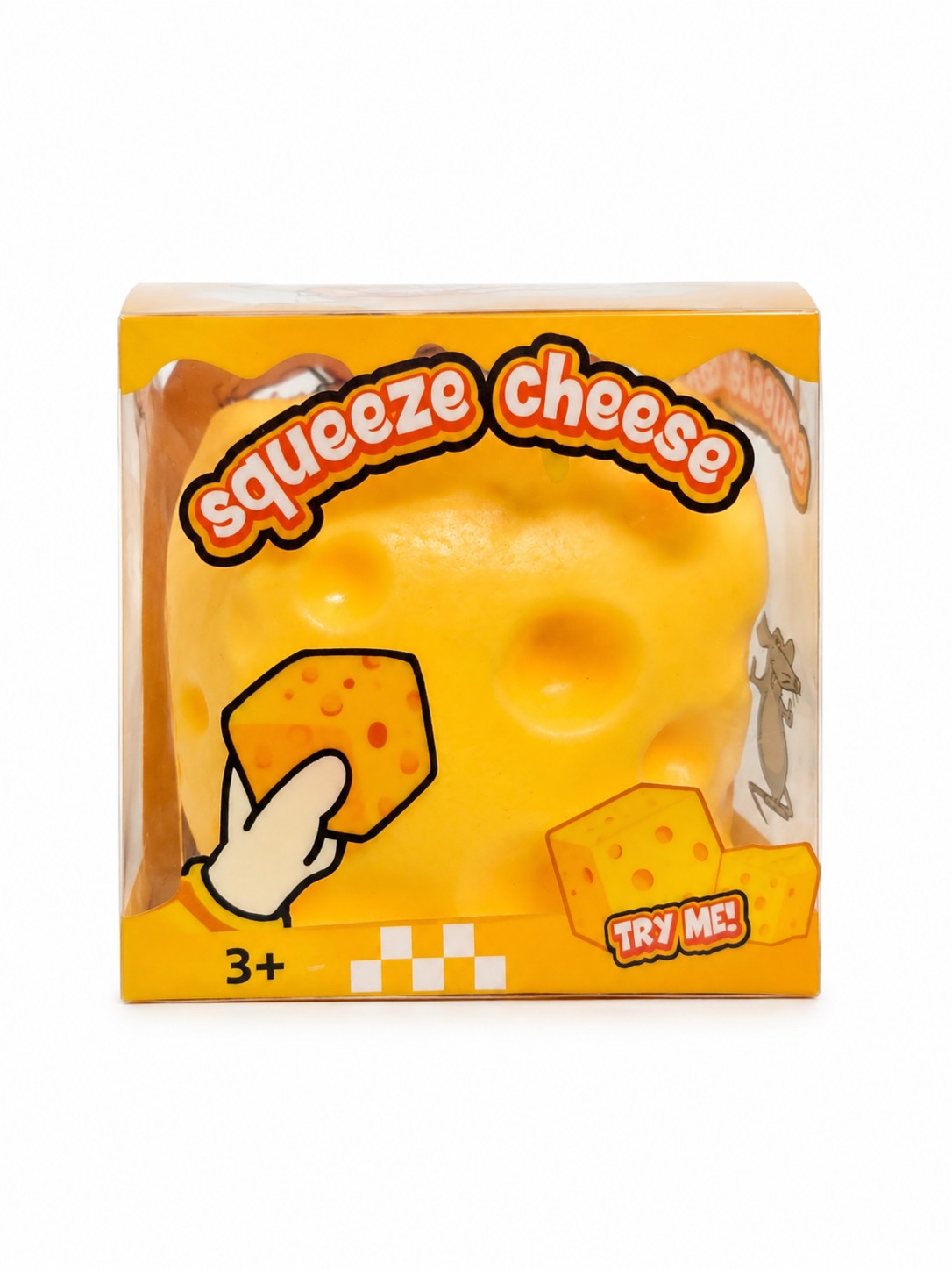 Cheese Squishy antistresas - 10 x 10 cm