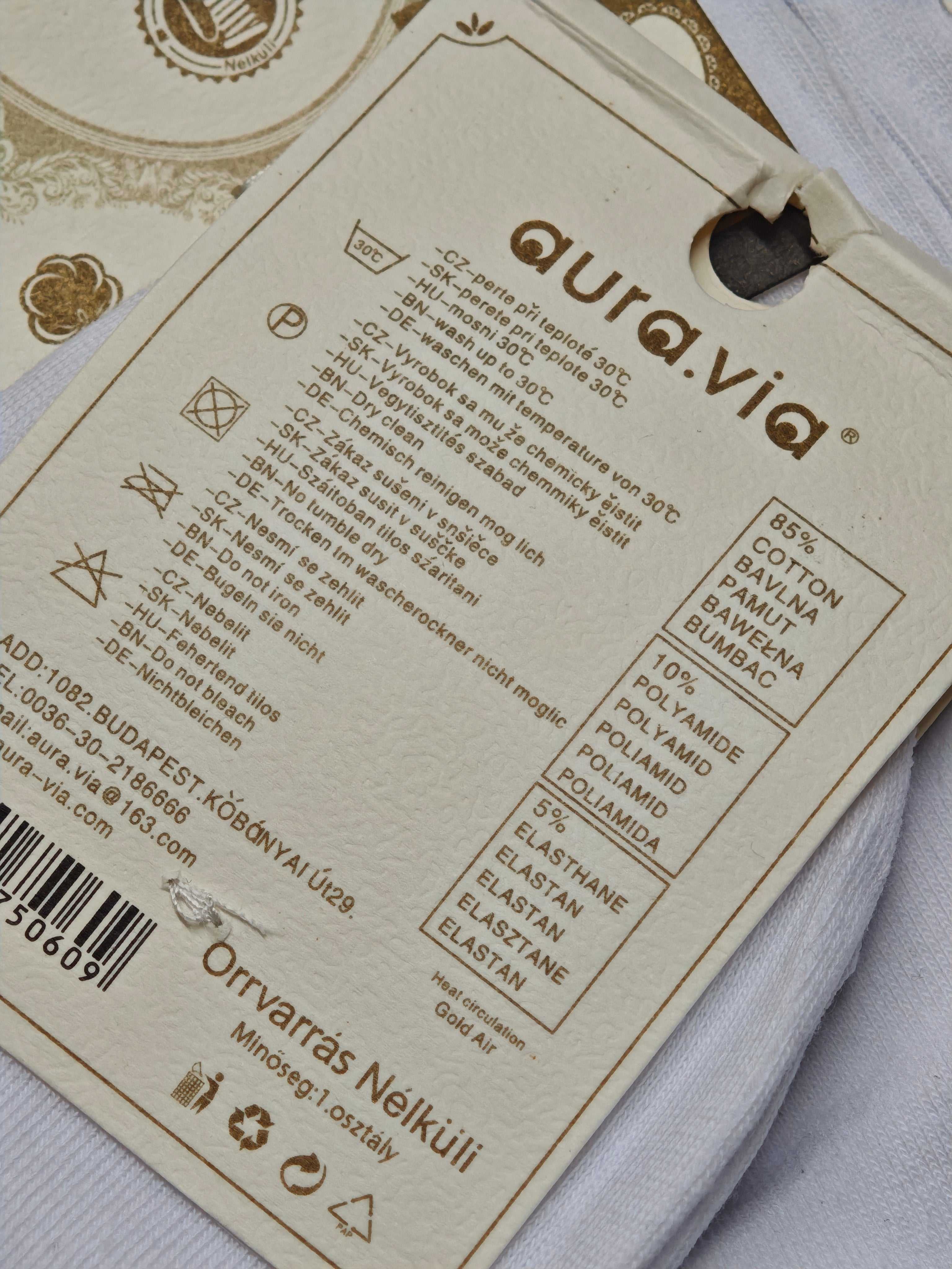 Aura.via - moteriškos medvilninės kojinės