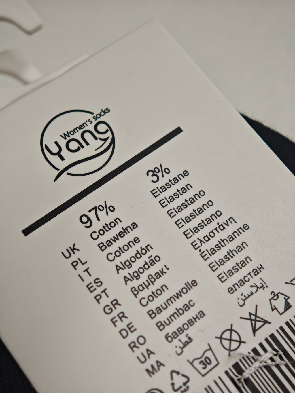 YANG - kojinės su medicinine guma