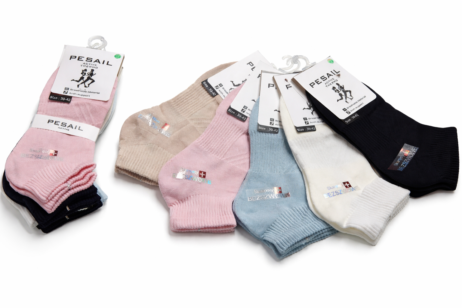 PESAIL - kojinės su kompresu ir kilpiniu padu