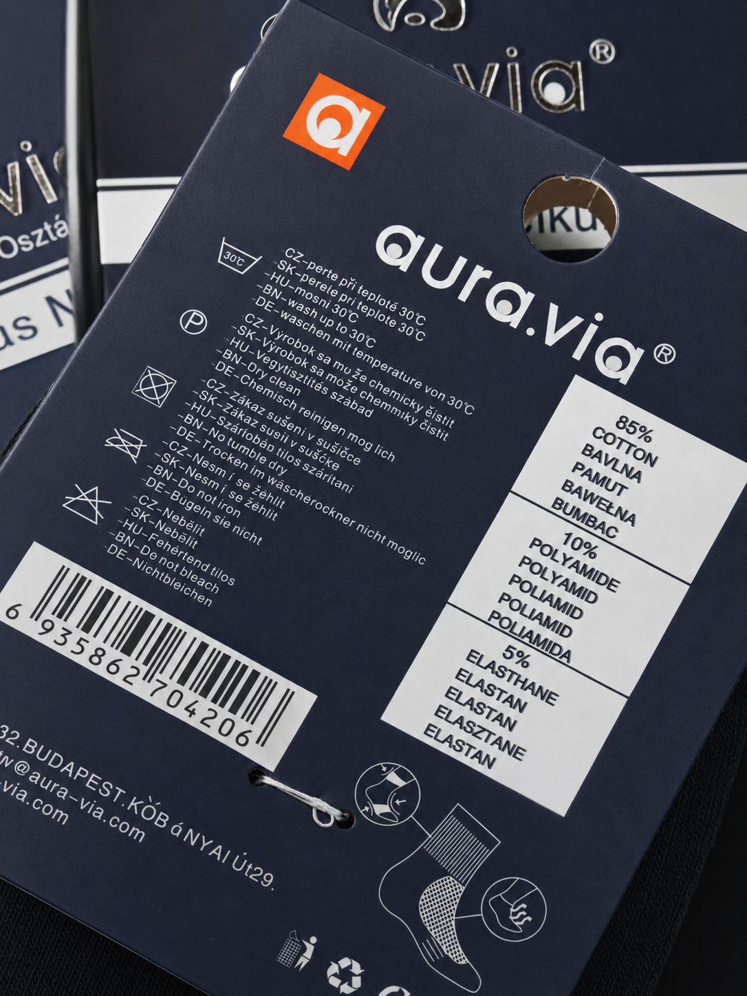 Aura.via - vyriškos medvilninės kojinės 47-49