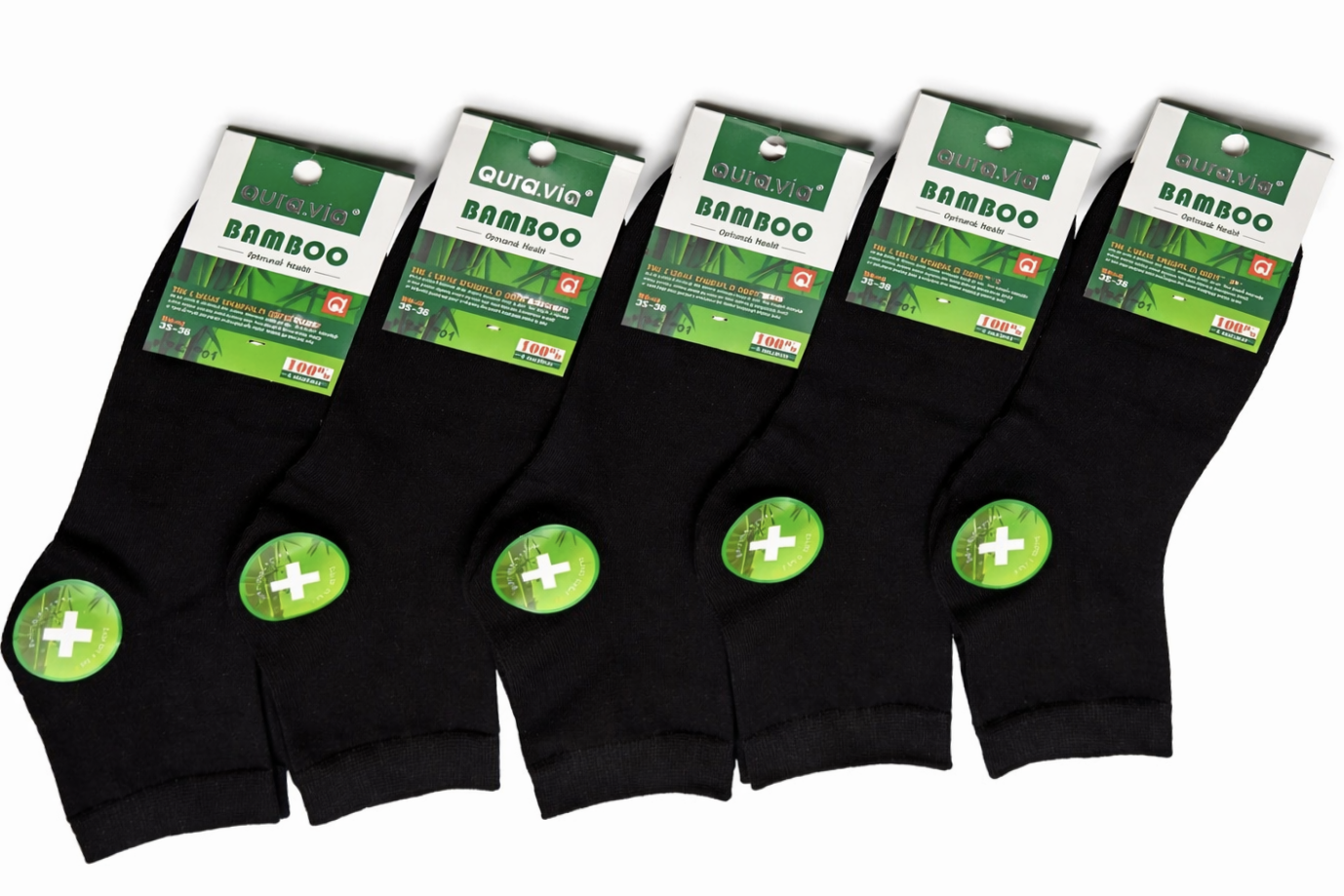 Aura.via - moteriškos bambukinės kojinės