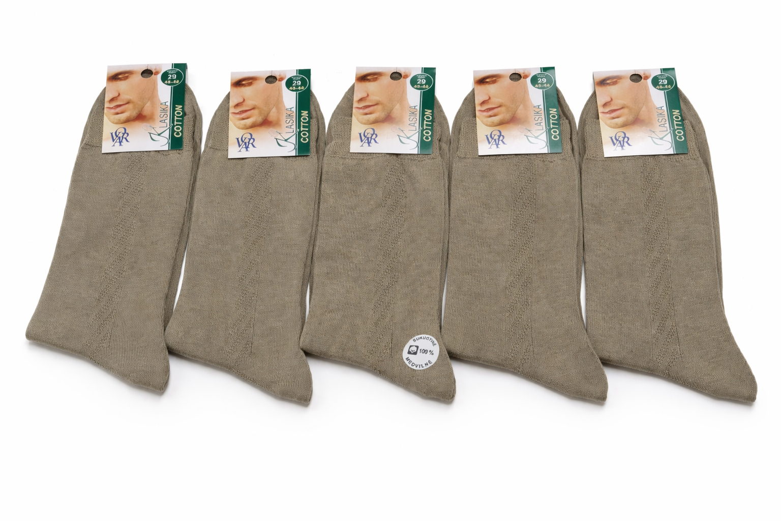 Klasika - vyriškos medvilninės klasikinės kojinės