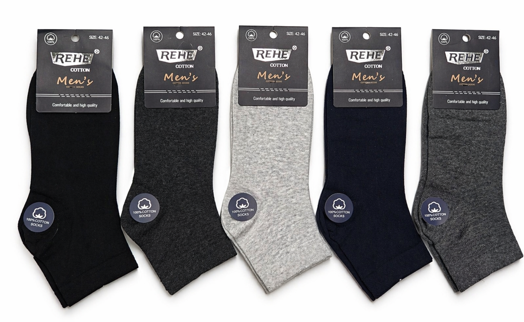 REHE - vyriškos medvilninės puskojinės