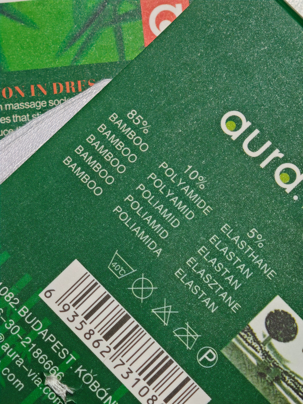 Aura.via - moteriškos bambukinės kojinės