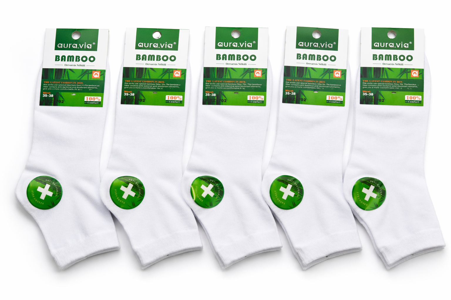 Aura.via - moteriškos bambukinės kojinės