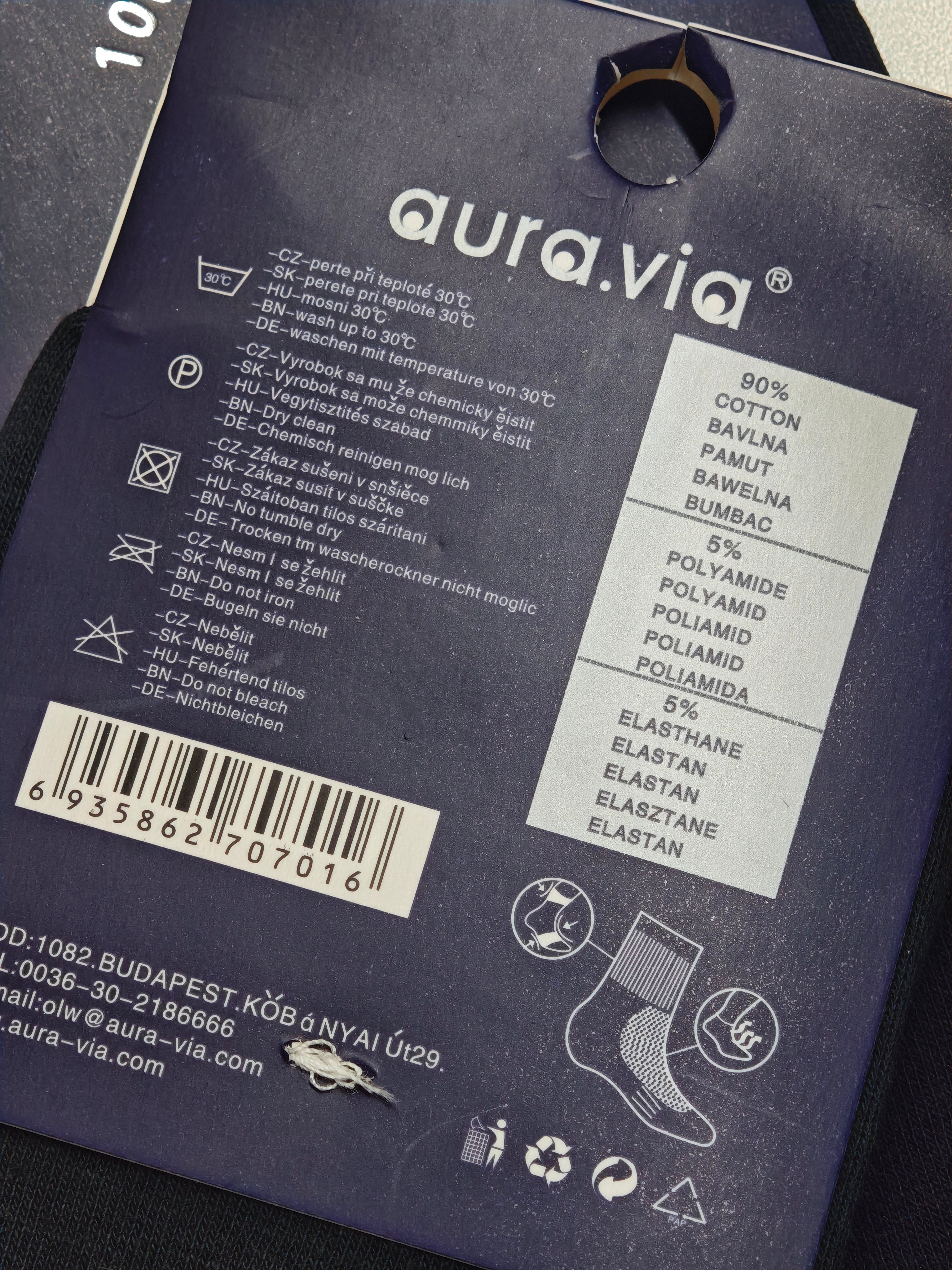 Aura.via - vyriškos medvilninės kojinės 47-49