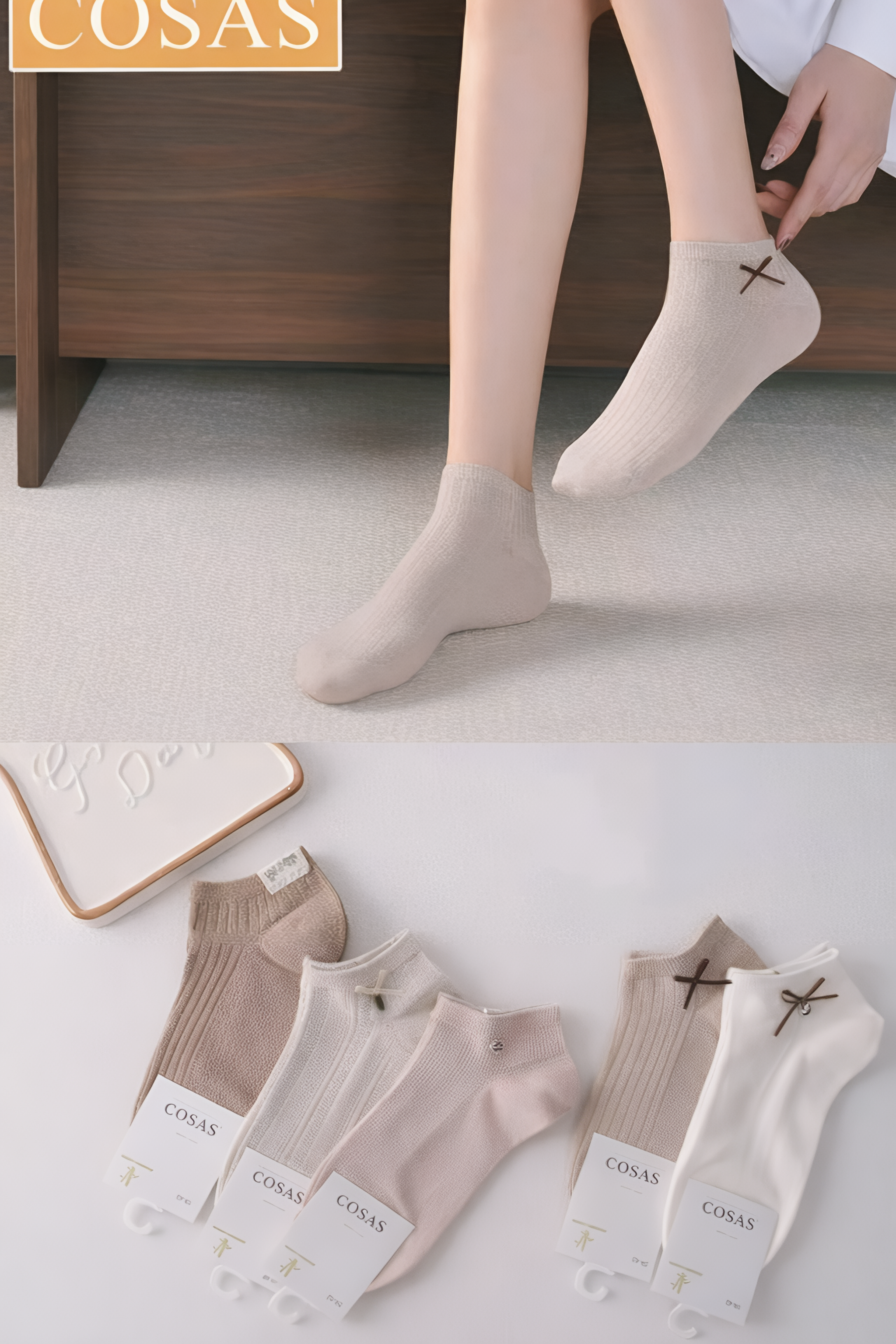 COSAS - kojinės su dekoru