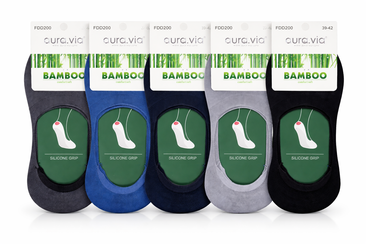 Aura.via - vyriškos pėdutės iš bambuko