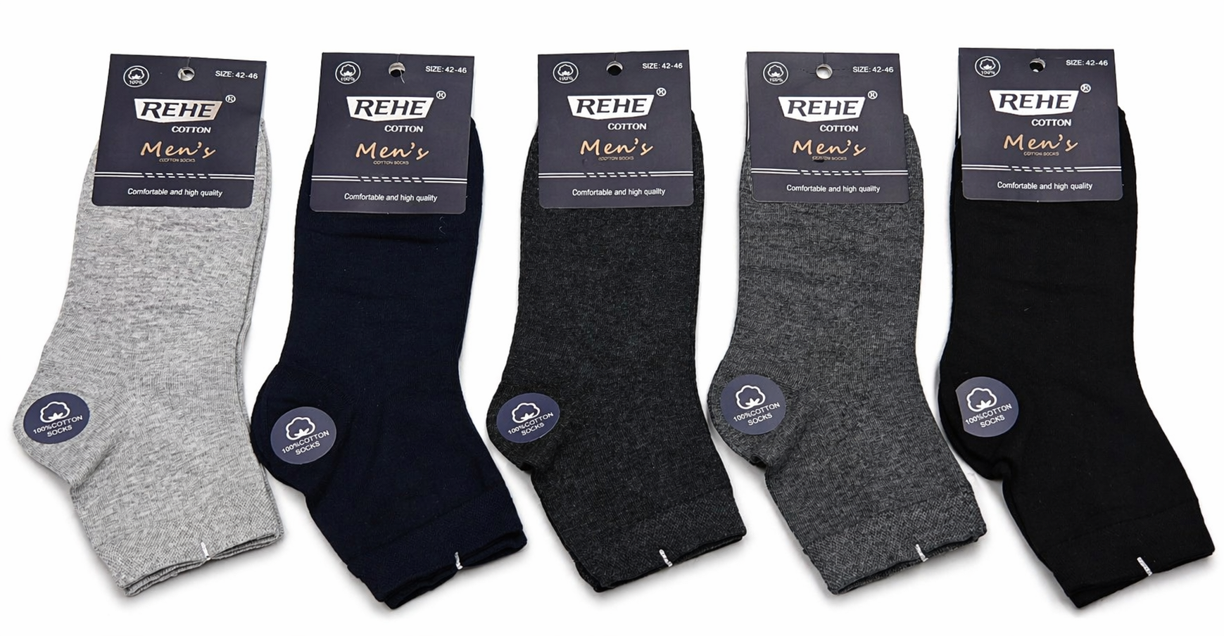 REHE - vyriškos medvilninės ilgos puskojinės