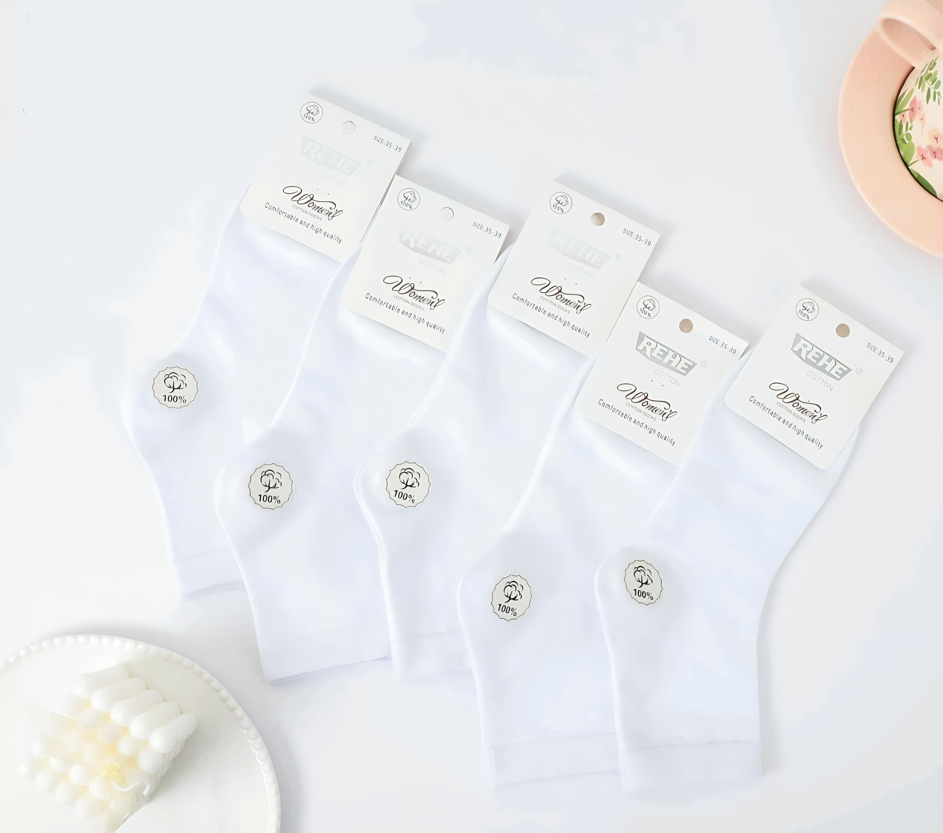 REHE - moteriškos medvilninės kojinės