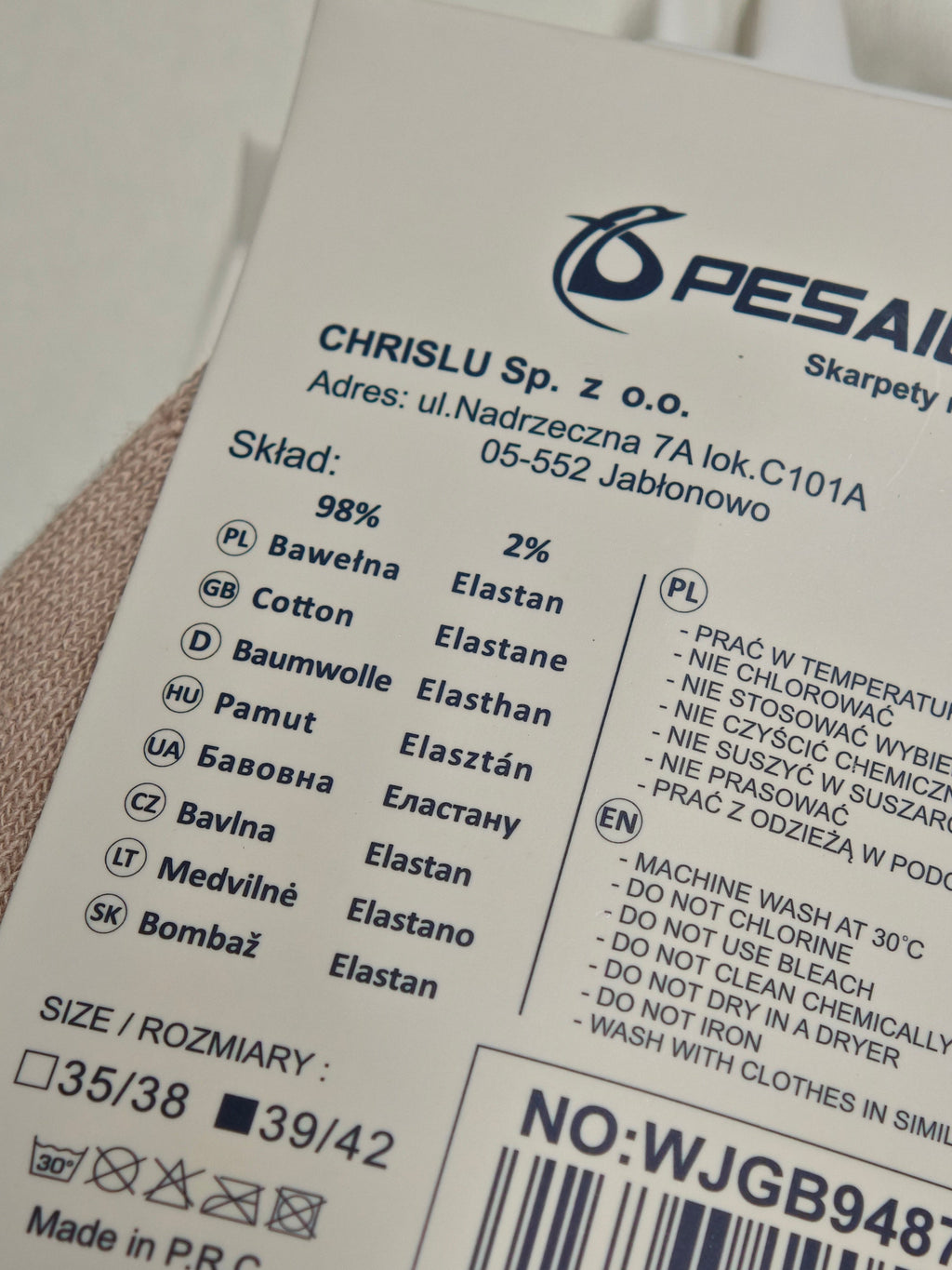 PESAIL - kojinės su piešiniais