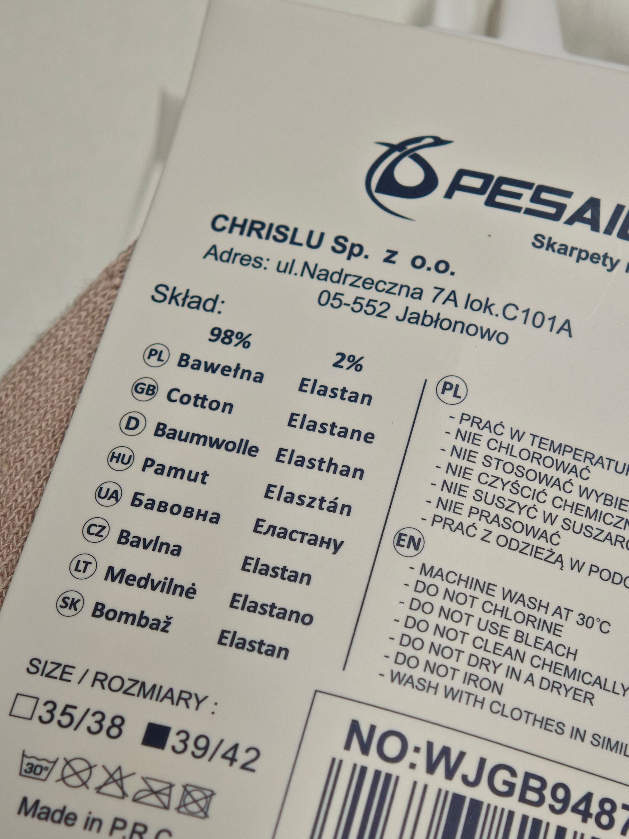 PESAIL - kojinės su piešiniais