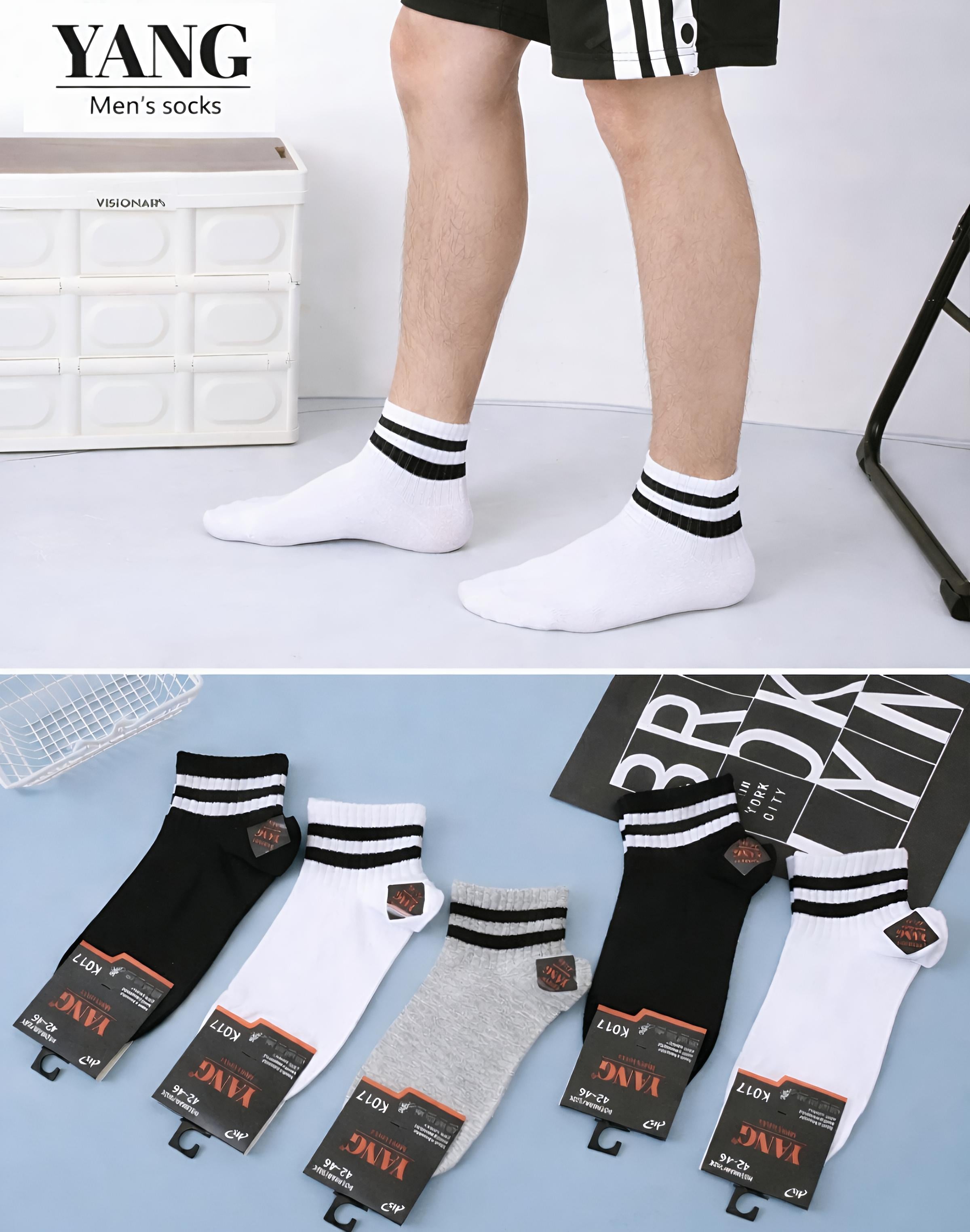 YANG - kojinės su kompresu su juostelėm