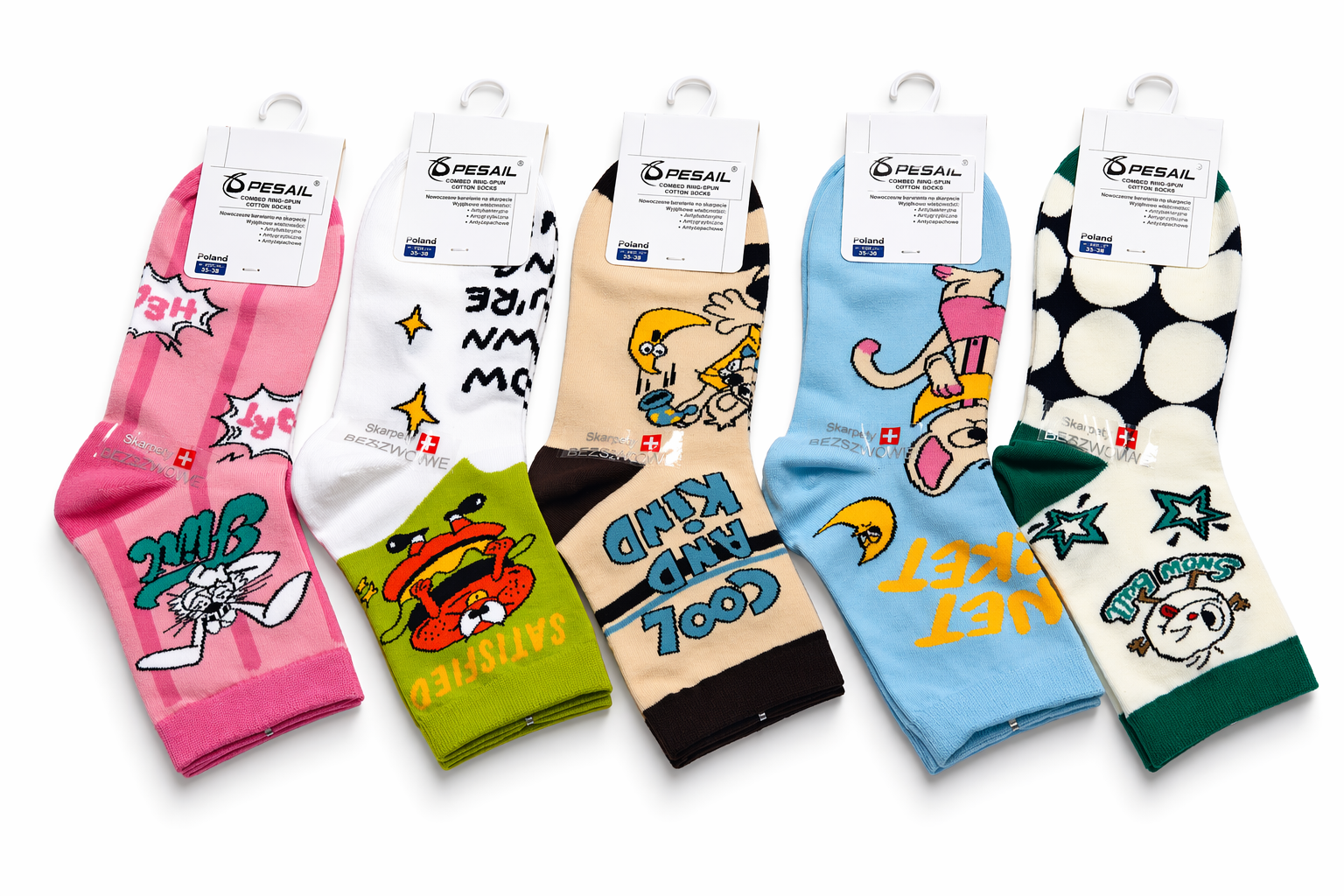 PESAIL - kojinės su piešiniu