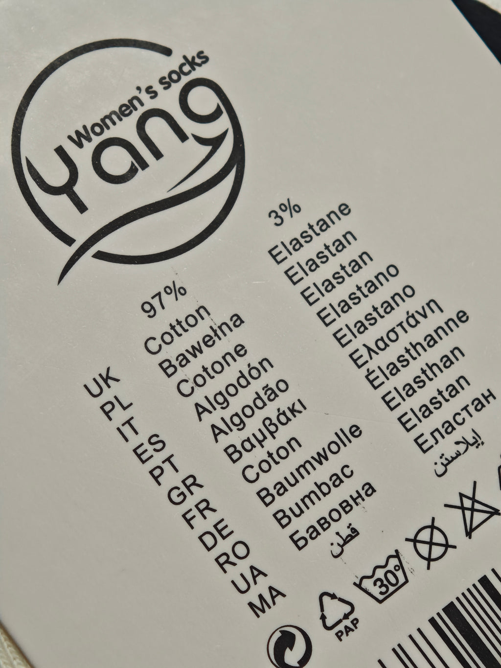 YANG - kojinės su meškiuku