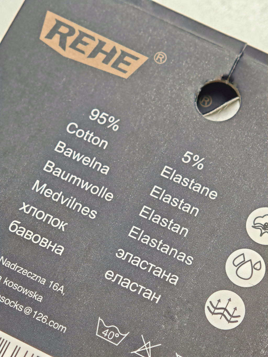 REHE - vyriškos medvilninės kojinės