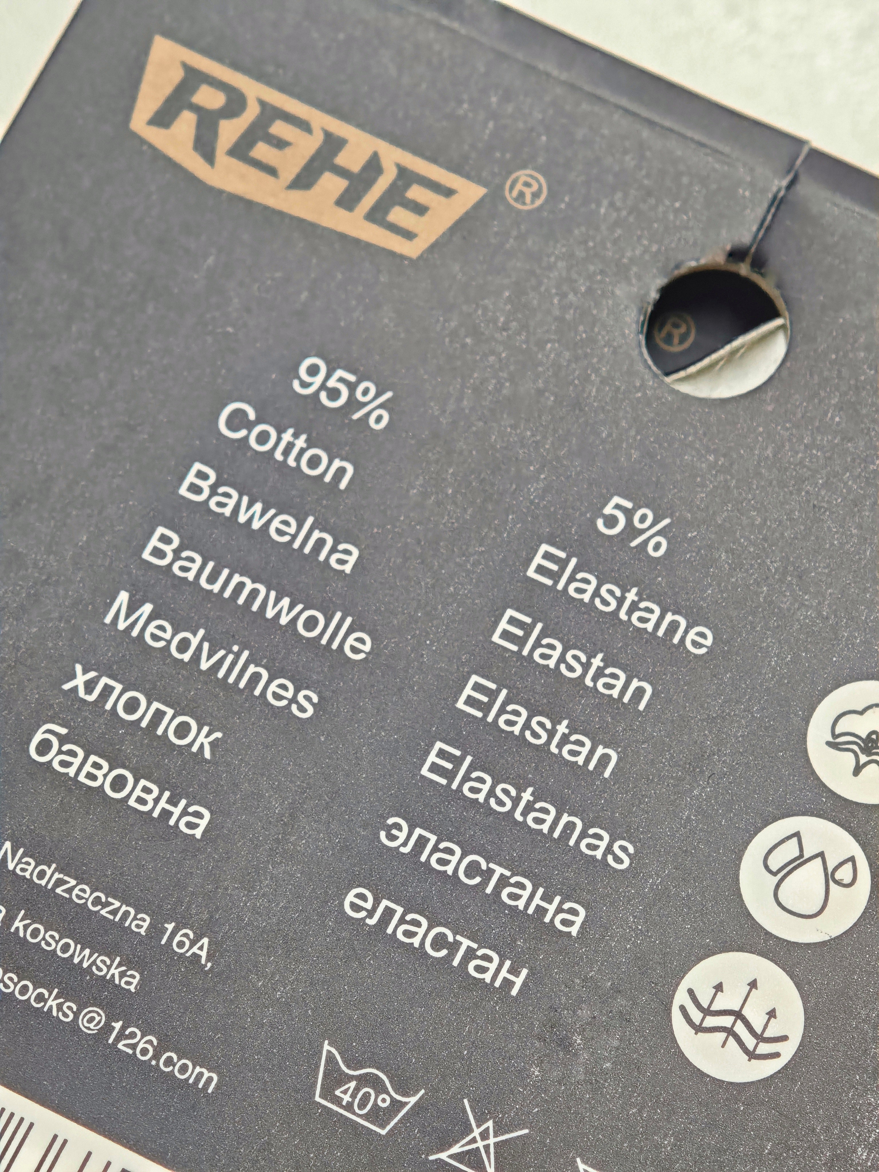 REHE - vyriškos medvilninės kojinės