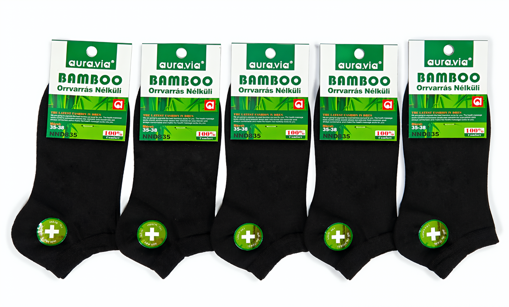 Aura.via - moteriškos bambukinės kojinės
